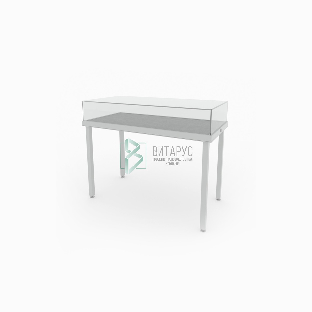 Витрина профессиональная горизонтальная на ножках